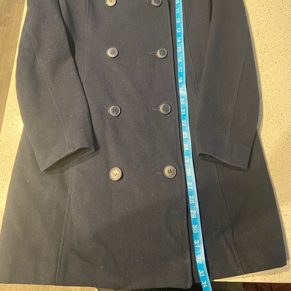 Navy Wool Coat - Picture 5 of 5